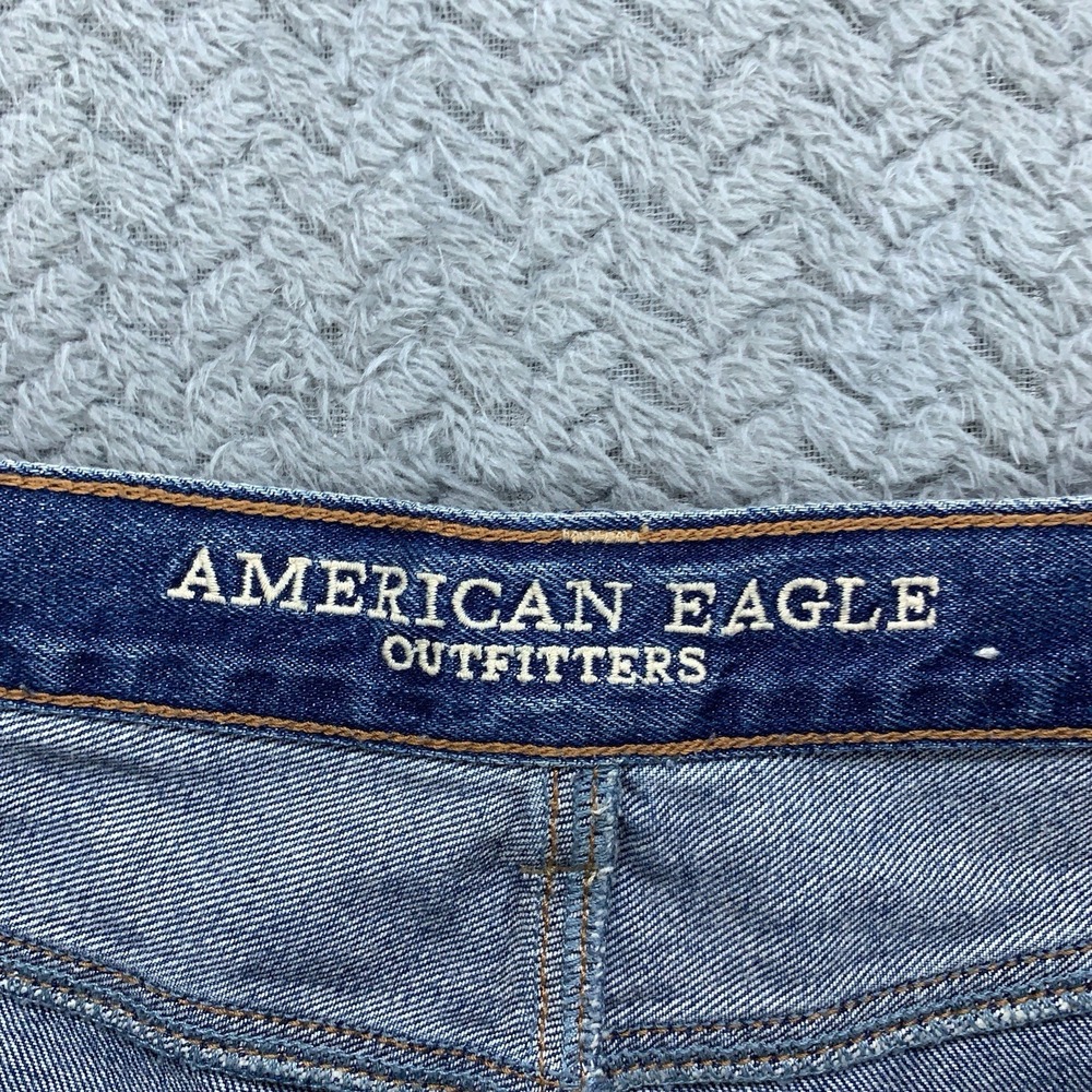 American Eagle Mom Jean Jeans Women's Size 2 Regular Blue Stretch 28x27 - Picture 3 of 11